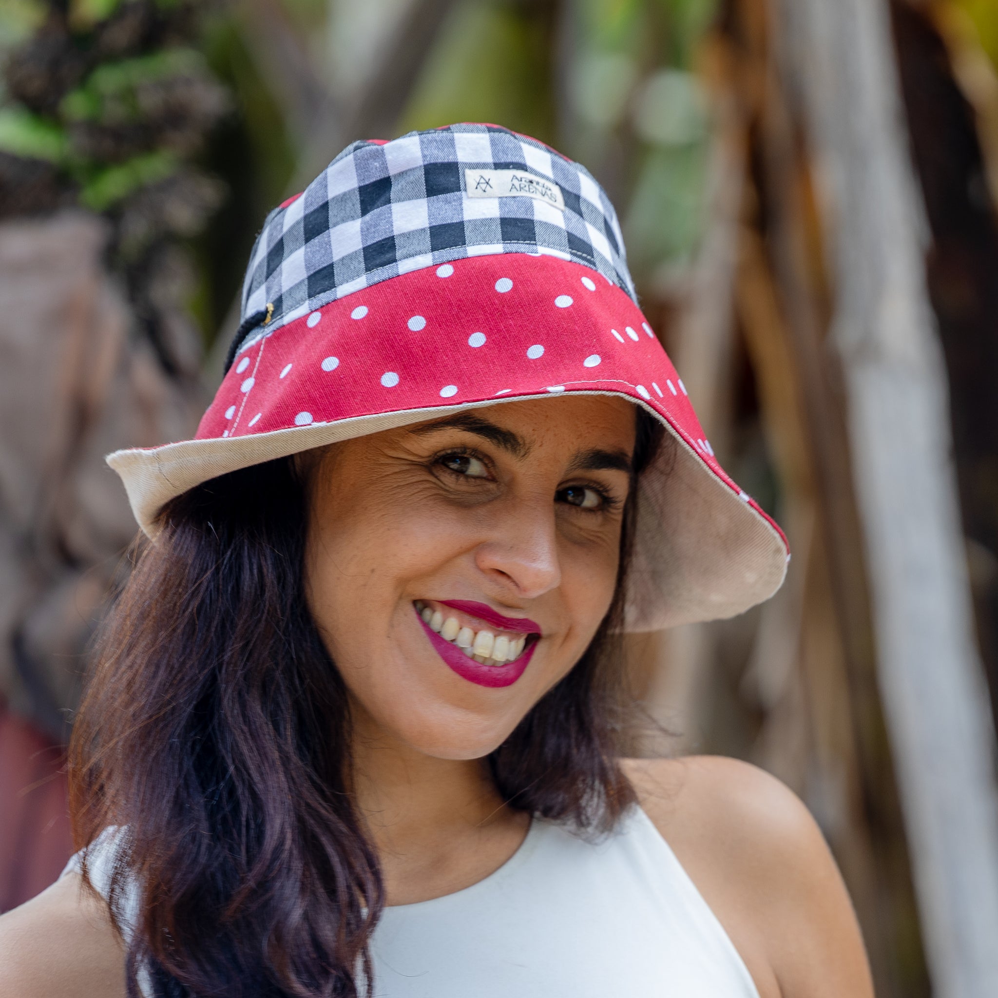 SOMBRERA ALA LARGA RED DOT