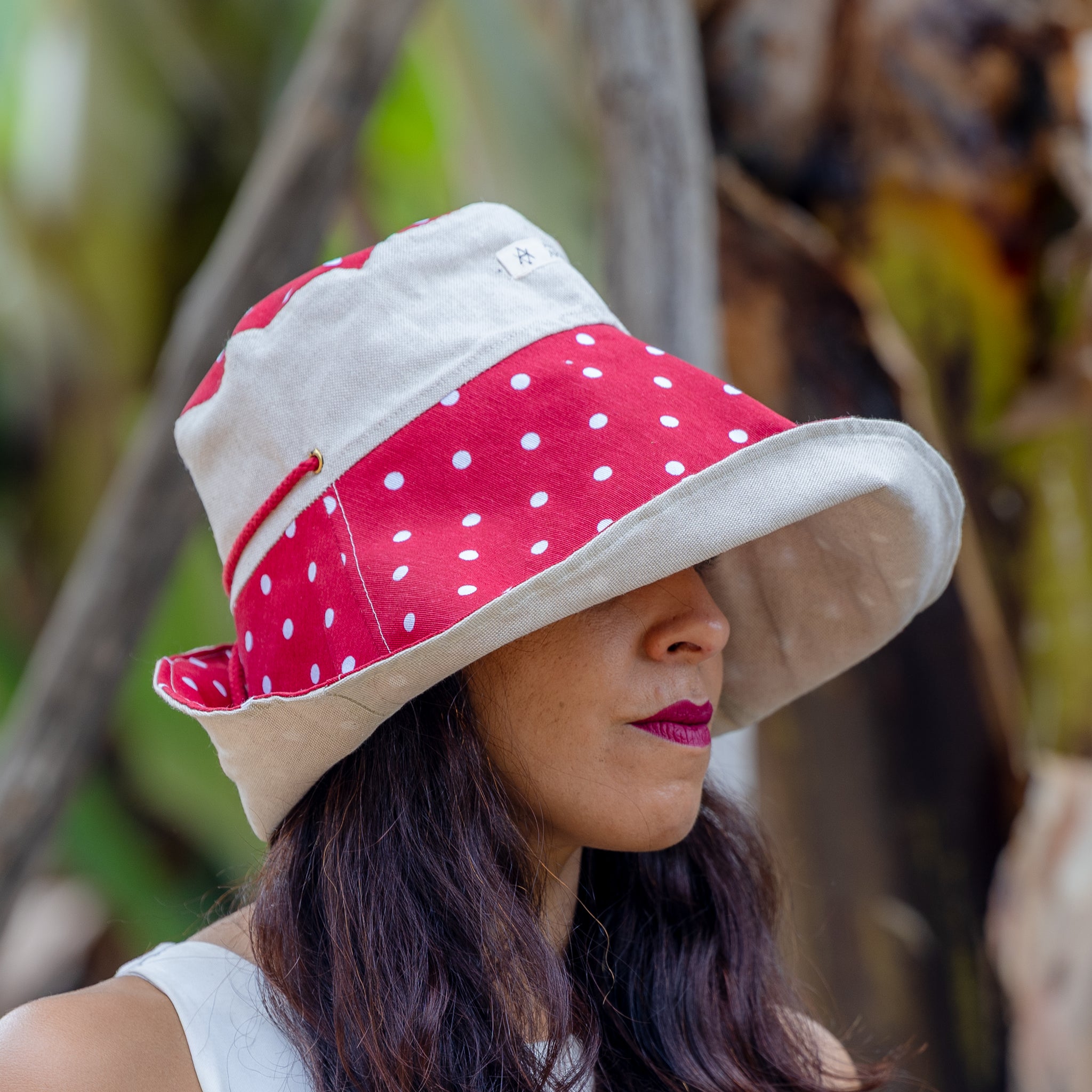 SOMBRERA ALA LARGA RED DOT