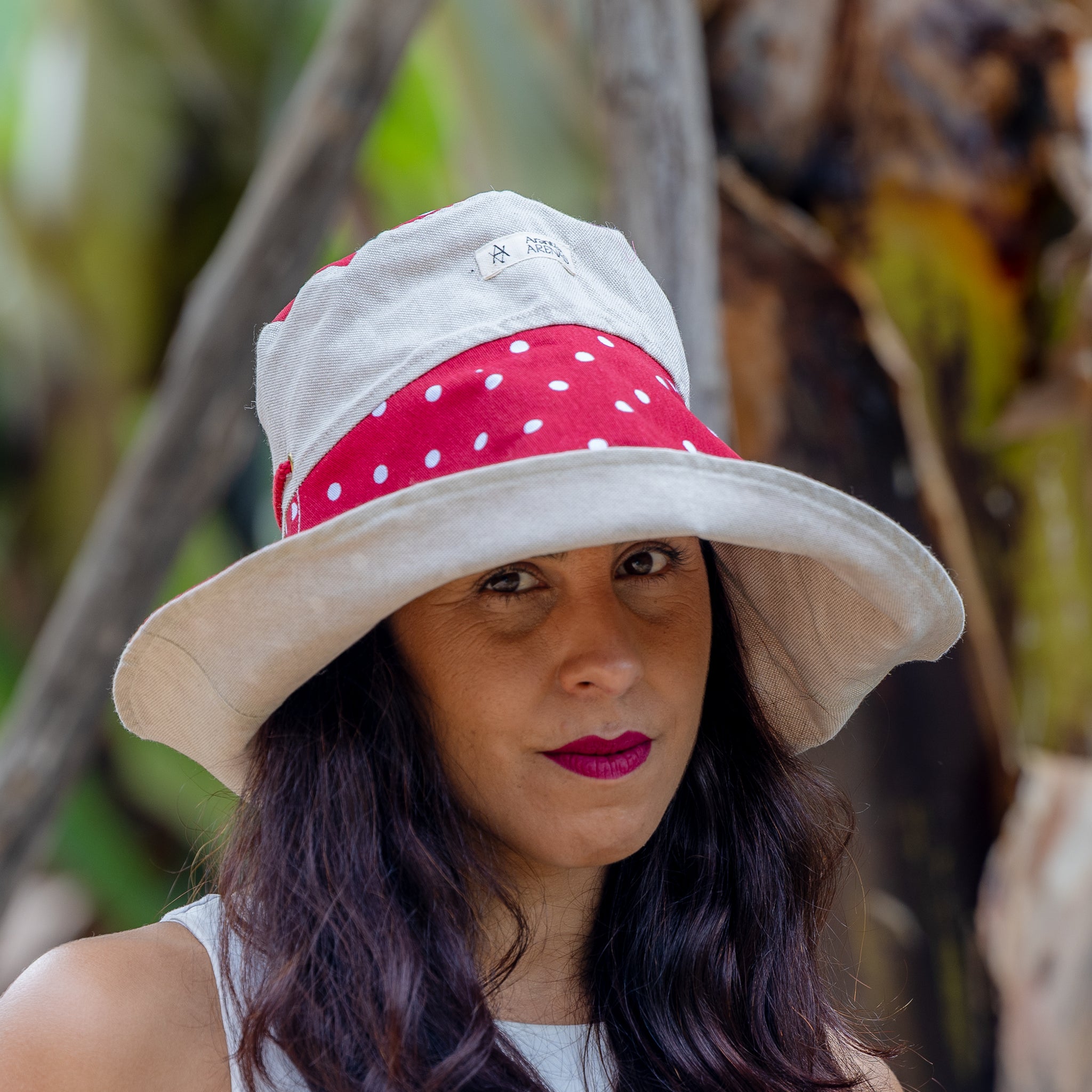 SOMBRERA ALA LARGA RED DOT